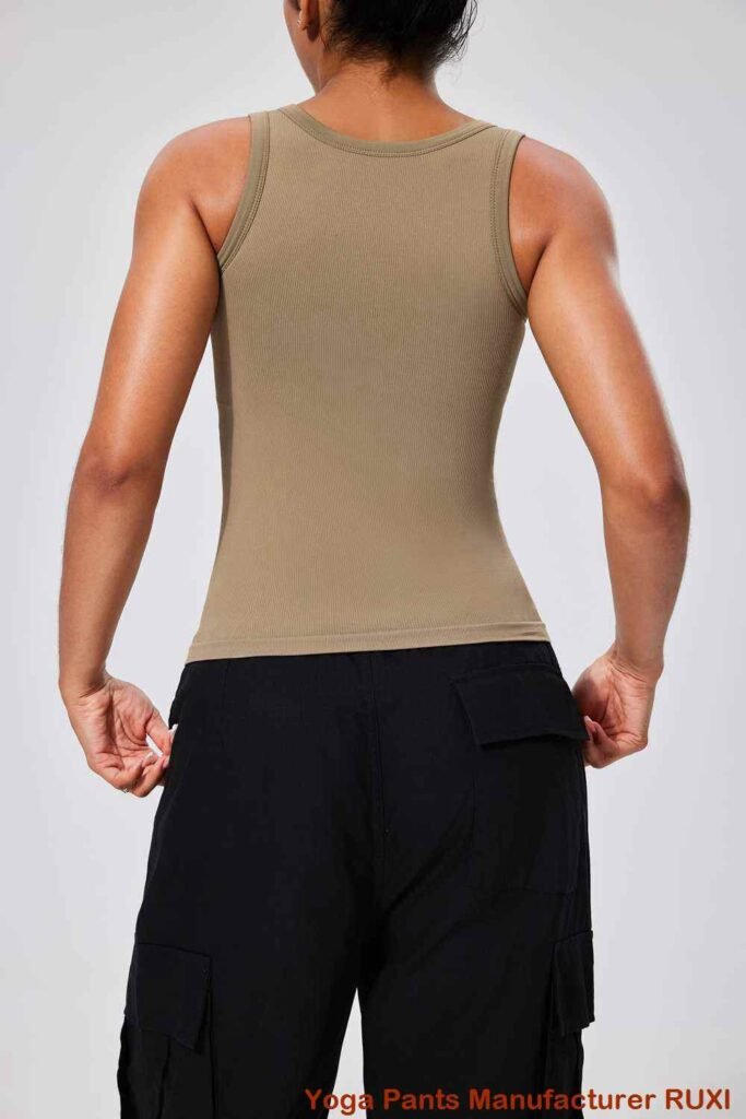 Quần short tập gym co giãn có gân cho tập luyện Ruxi
