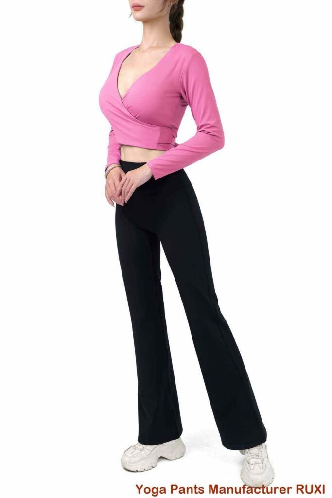 Quần legging xám có túi thoải mái và phong cách Ruxi vn593