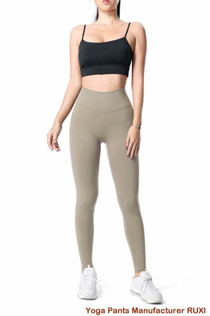 Quần legging tập yoga cạp cao nhún bèo Ruxi vn694