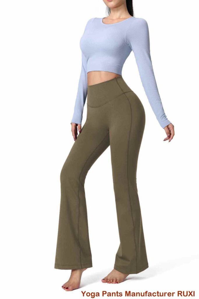 quần legging chạy bộ màu xanh lá cây Ruxi vn266