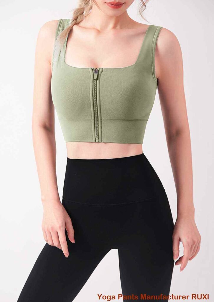 Quần legging cạp cao màu hồng gập lại Ruxi vn1174