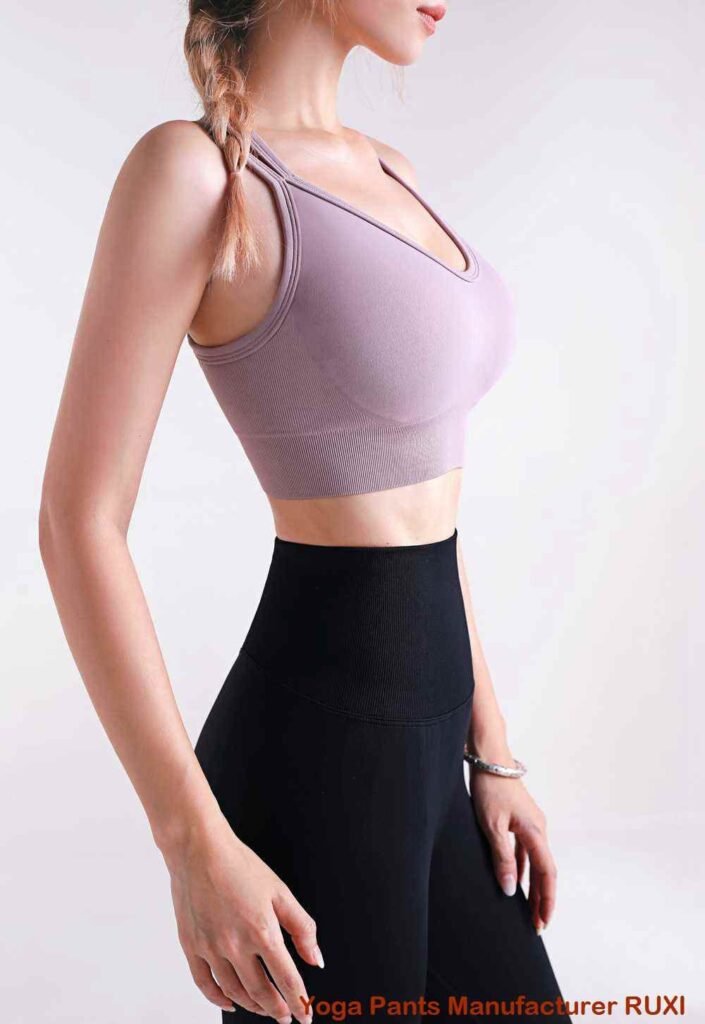 quần legging tập yoga bằng vải thun Ruxi vn909