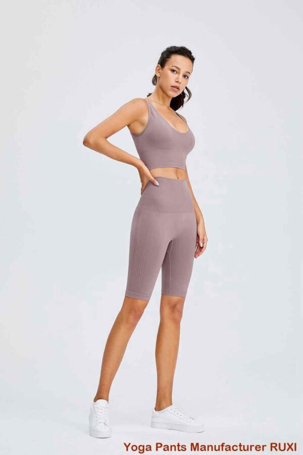 Quần short đạp xe màu đỏ thoải mái cho nữ Ruxi vn3114