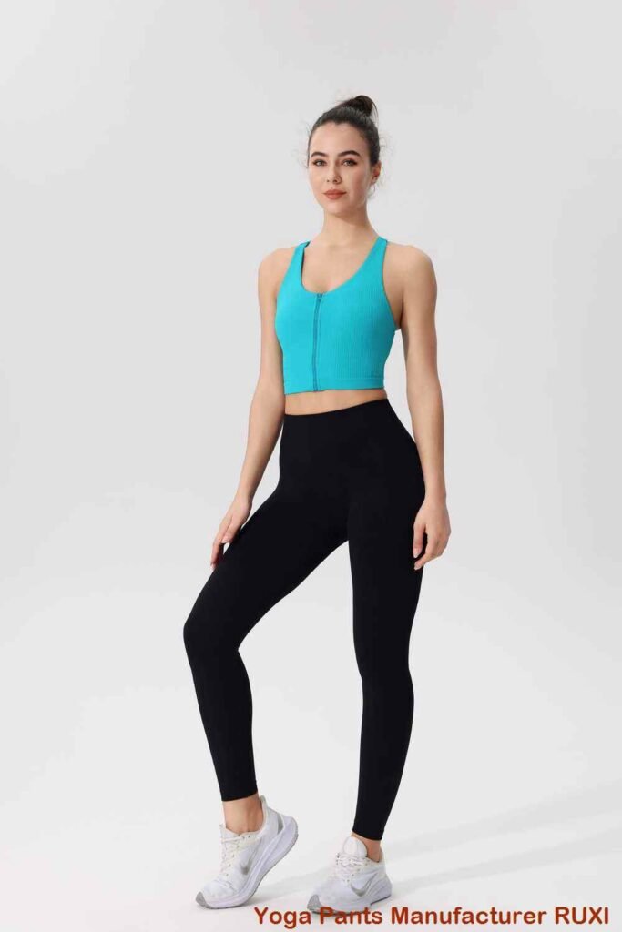 Quần legging tập luyện cạp cao cắt ngắn Ruxi vn268