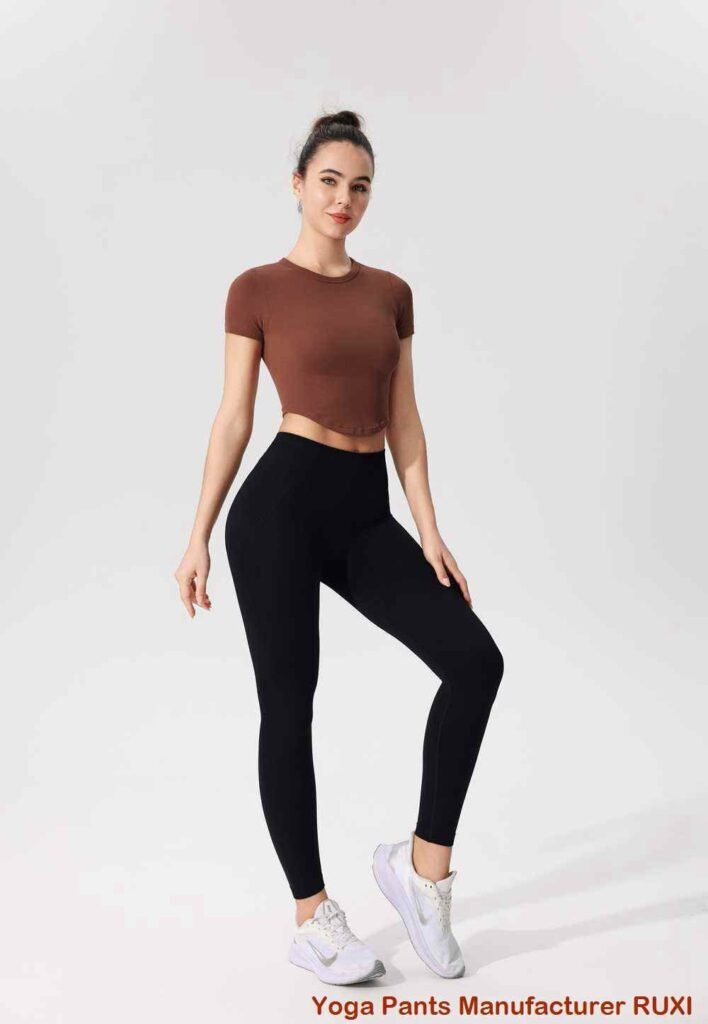 Quần Yoga Cạp Cao Green Flare Ruxi vn739