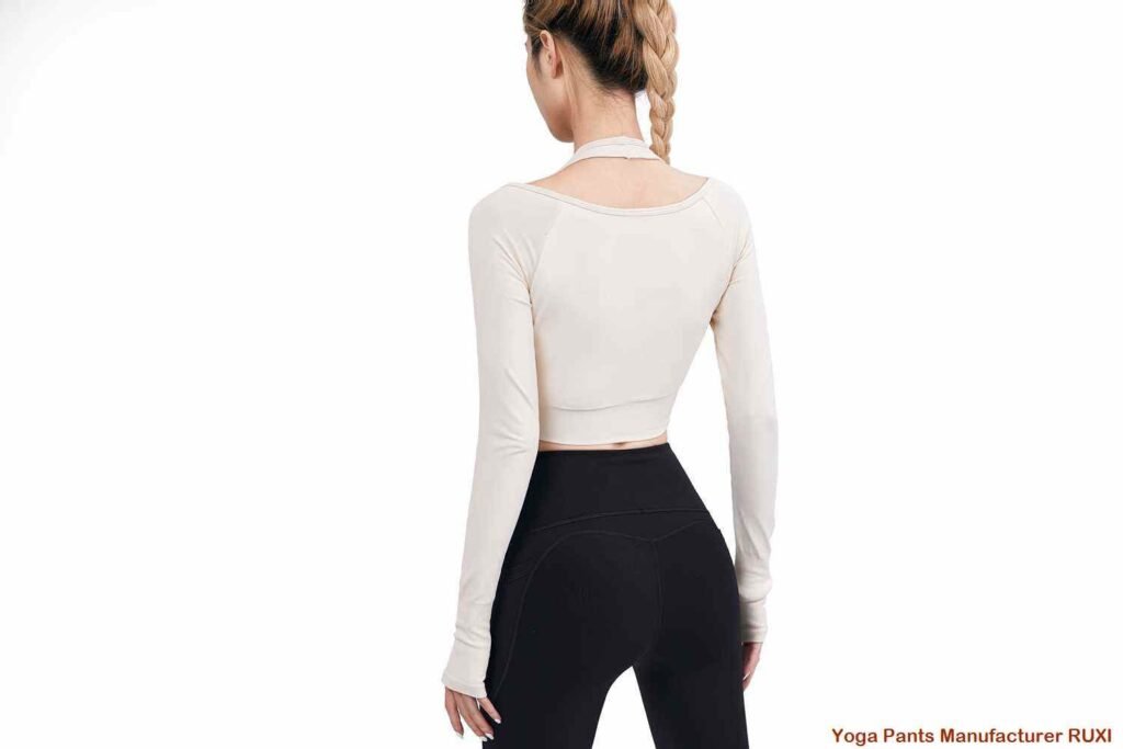 Quần legging cạp cao chữ V không đường may Ruxi vn296