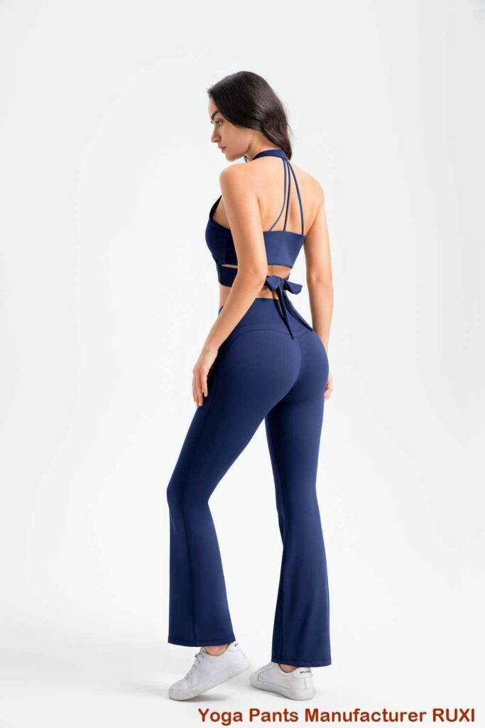Quần legging cạp cao xẻ tà cho nữ Ruxi vn239