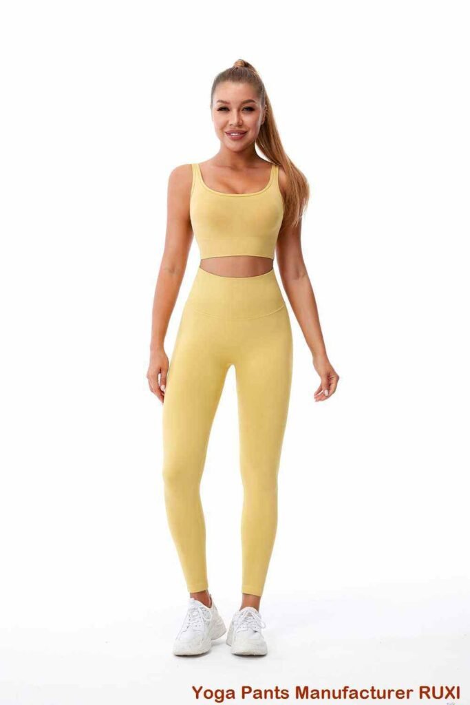 Quần tập yoga cạp cao cho nữ Quần legging thể dục Ruxi