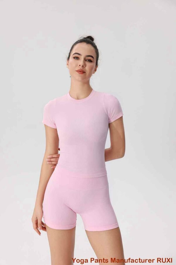 Quần short tập yoga có dây rút bên hông có thể điều chỉnh