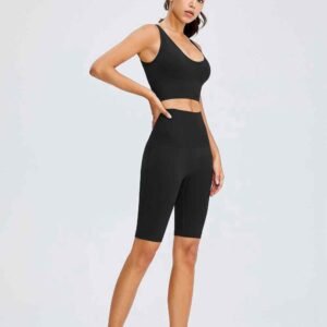 Quần short bó màu xanh navy dành cho nam và nữ Ruxi vn2371
