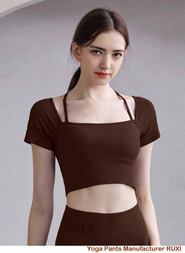 Áo tập gym nam màu xanh lá cây Ruxi vn2892