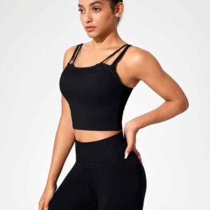 Quần short bóng chuyền Spandex màu đen Ruxi vn3252