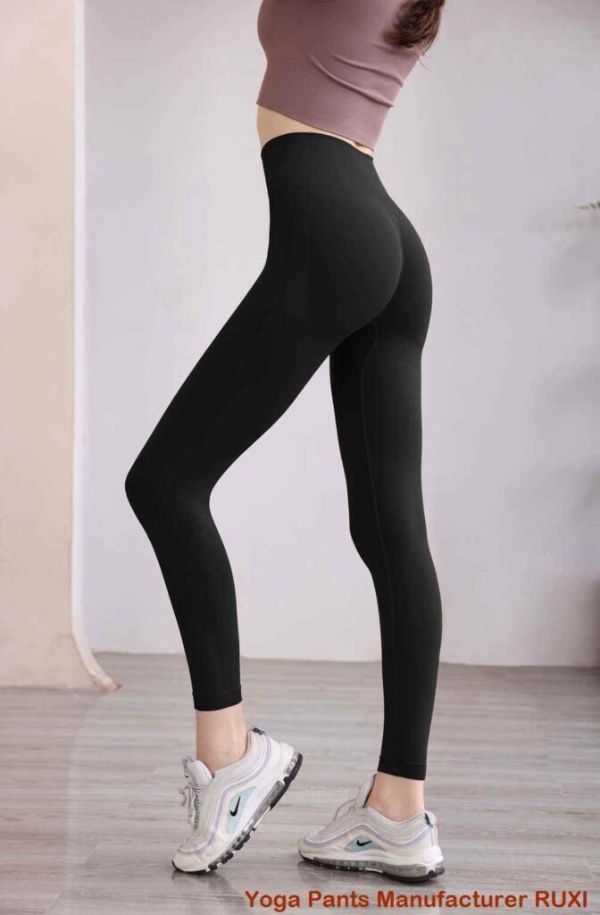 Quần short tập yoga cạp cao liền mạch Ruxi vn1254