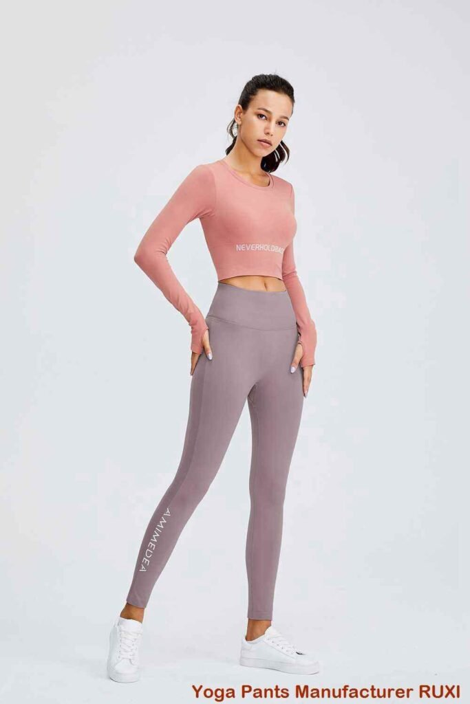 Quần legging yoga bootcut cạp trễ Ruxi vn1149